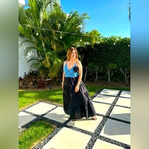 Made in Italy Black Maxi dress